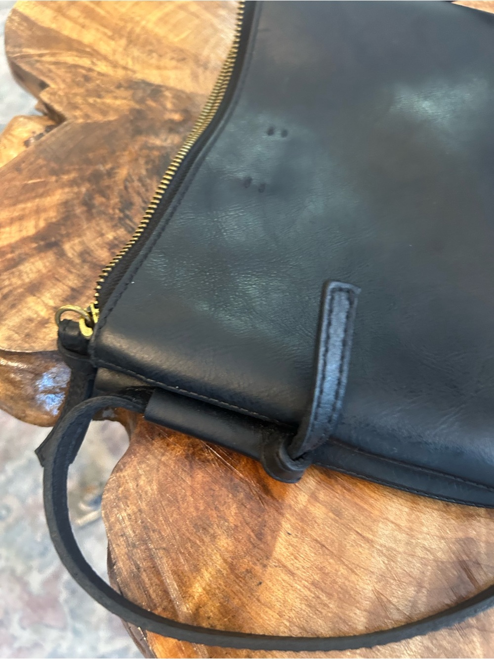 Madewell The Knotted Crossbody Bag Black Leather - Picture 7 of 9
